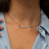 Necklace with name in cursive
