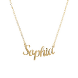 Necklace with name in cursive