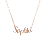 Necklace with name in cursive
