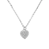 Fine necklace with zirconia heart