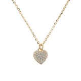 Fine necklace with zirconia heart
