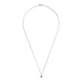Fine necklace with zirconia heart
