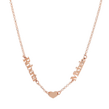 Collana con nomi e cuoricino