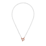 Collana con pietre colorate anellino