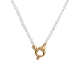 Collana con pietre colorate anellino