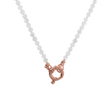 Collana con pietre colorate anellino