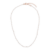 Rosary necklace with colored stones