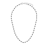 Rosary necklace with colored stones