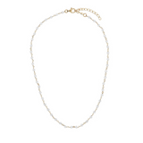 Rosary necklace with colored stones