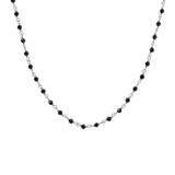 Rosary necklace with colored stones