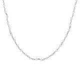 Rosary necklace with colored stones