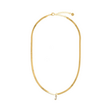 Snake Necklace with Personalized Letter