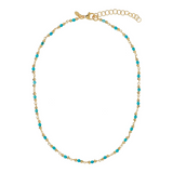 Sparkling Necklace with Colored Stones