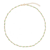 Sparkling Necklace with Colored Stones