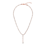 Lariat Necklace with Heart Pendant