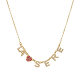 Personalized Necklace with Name in Precious Zirconia