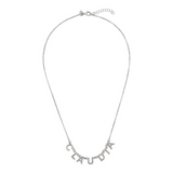 Personalized Necklace with Name in Precious Zirconia