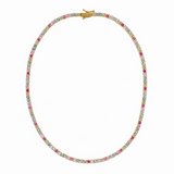 Rainbow Tennis Necklace