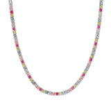 Rainbow Tennis Necklace