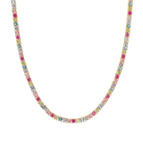 Rainbow Tennis Necklace