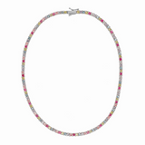 Rainbow Tennis Necklace