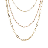 EXCLUSIVE: Collana a 3 file con pietre colorate