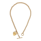 Rolo Necklace with Personalized Heart Pendant