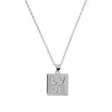 Love Plate Necklace