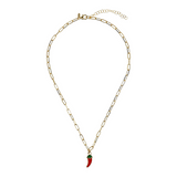 Sapore di Mare: Collana 1 Ciondolo limone/peperoncino/polpo