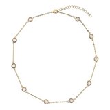 Fine Necklace with Zircon Stones