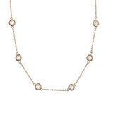 Fine Necklace with Zircon Stones