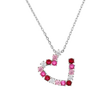 Collana Cuori Zirconi