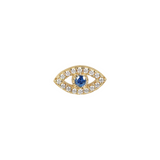 Eye earring with zirconia