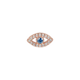 Eye earring with zirconia