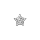 Star earring with zirconia
