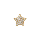 Star earring with zirconia