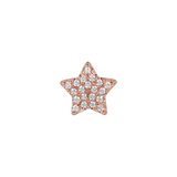 Star earring with zirconia