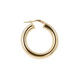 Domed hoop earrings 3 sizes