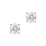 White and Colored Zircon Light Point Earrings