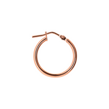 Small and large smooth hoop earrings