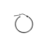 Small and large smooth hoop earrings