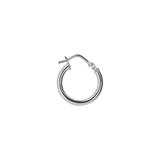 Small and large smooth hoop earrings