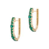 Tennis Earrings With Colored Zircons
