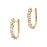 Tennis Earrings With Colored Zircons