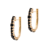 Tennis Earrings With Colored Zircons