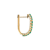 Tennis Earrings With Colored Zircons