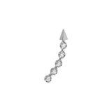 Single Earring Arrow and Zirconia