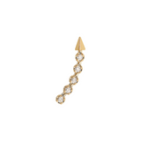 Single Earring Arrow and Zirconia