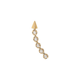 Single Earring Arrow and Zirconia