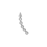 Single Earring Arrow and Zirconia